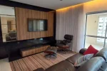 Sala Apartamento mobiliado de 4 quartos para alugar no Vila da Serra Edifício Perfil